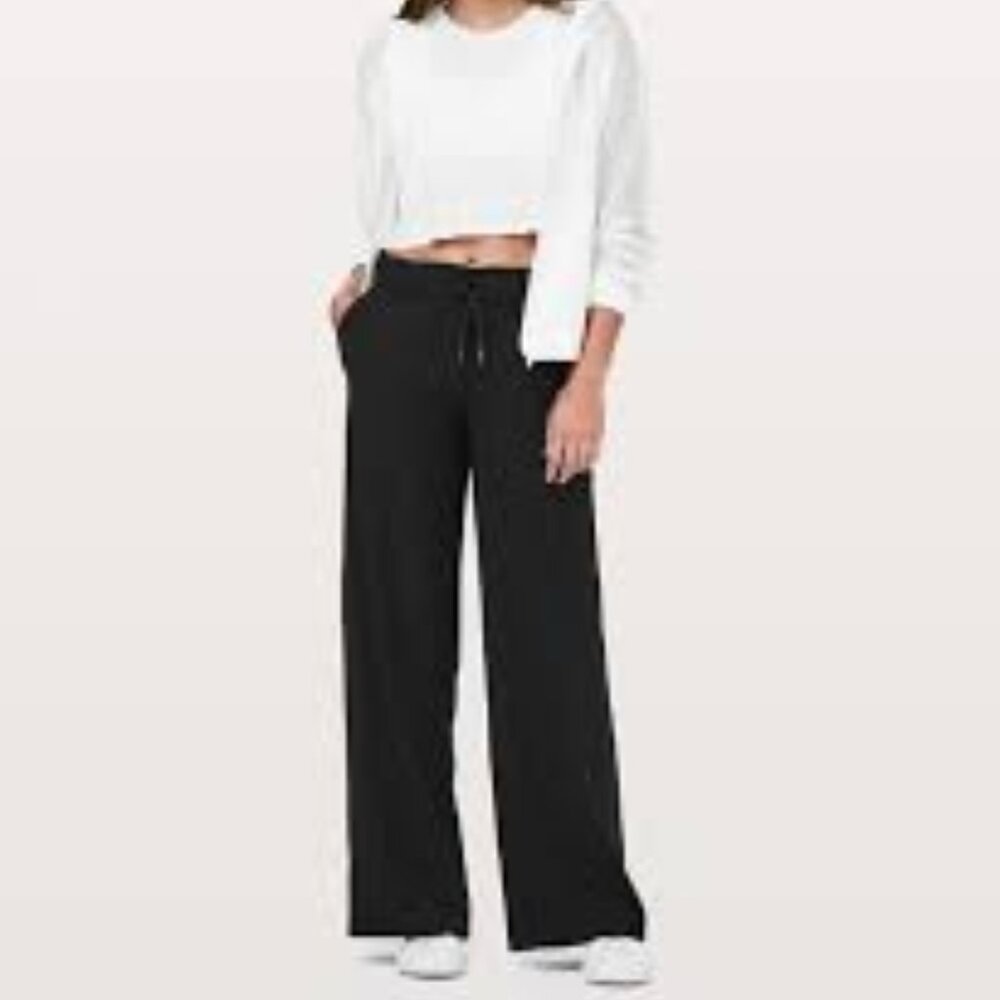 lululemon athletica Black Wide Leg Pants